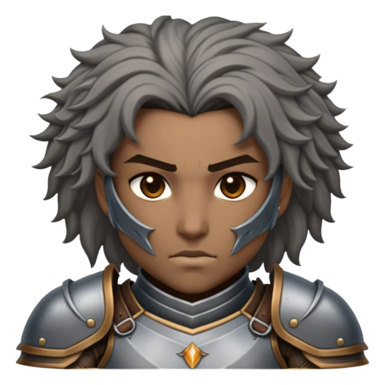 Cinematic Realistic WoW Human Warrior Portrait, depicted with chiseled, determined features and a battle-hardened visage. Clad in intricately detailed steel armor accented with rich leather in consistent hues of grey and bronze, his resolute eyes and natural hair exude unwavering courage. Rendered with lifelike texture and dramatic natural lighting, high shine, noble and valiant, capturing the essence of a legendary human champion of Azeroth. sticker