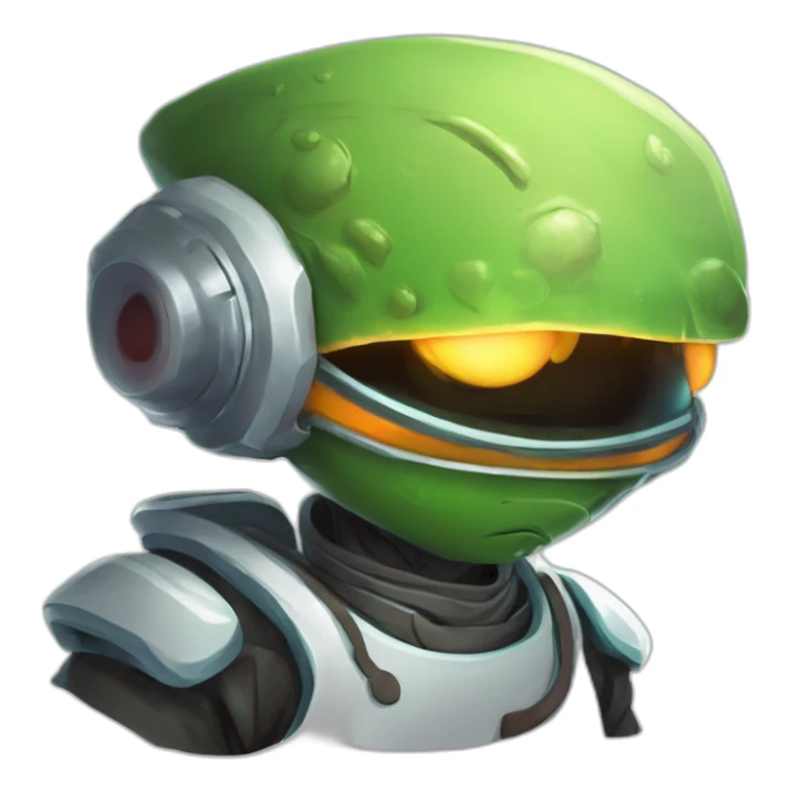 alien chef scifi roguelike rpg style inspired by slay the spire digital art sticker