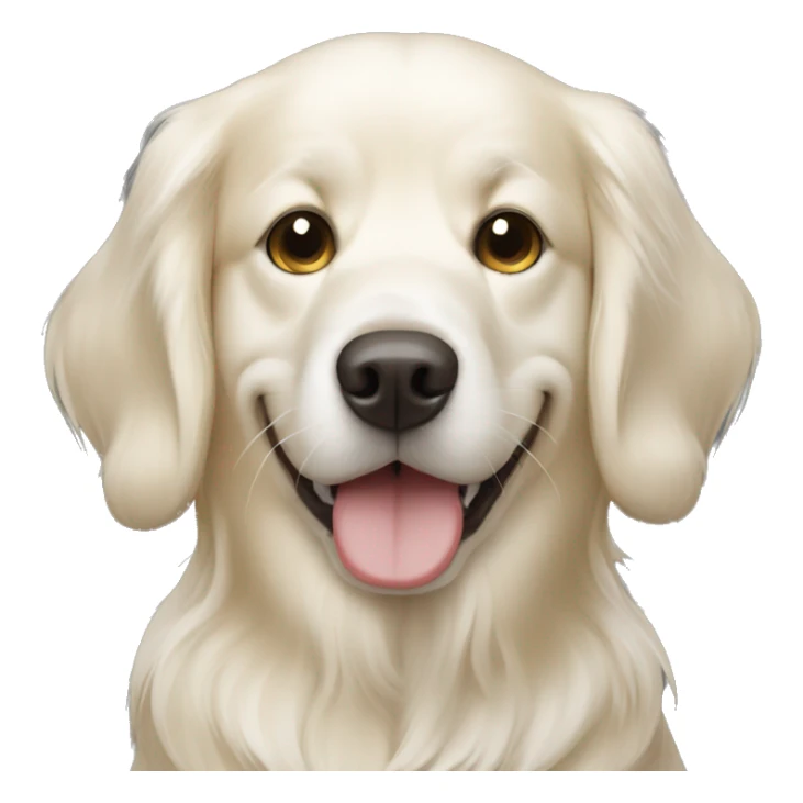 English creme golden retriever  sticker