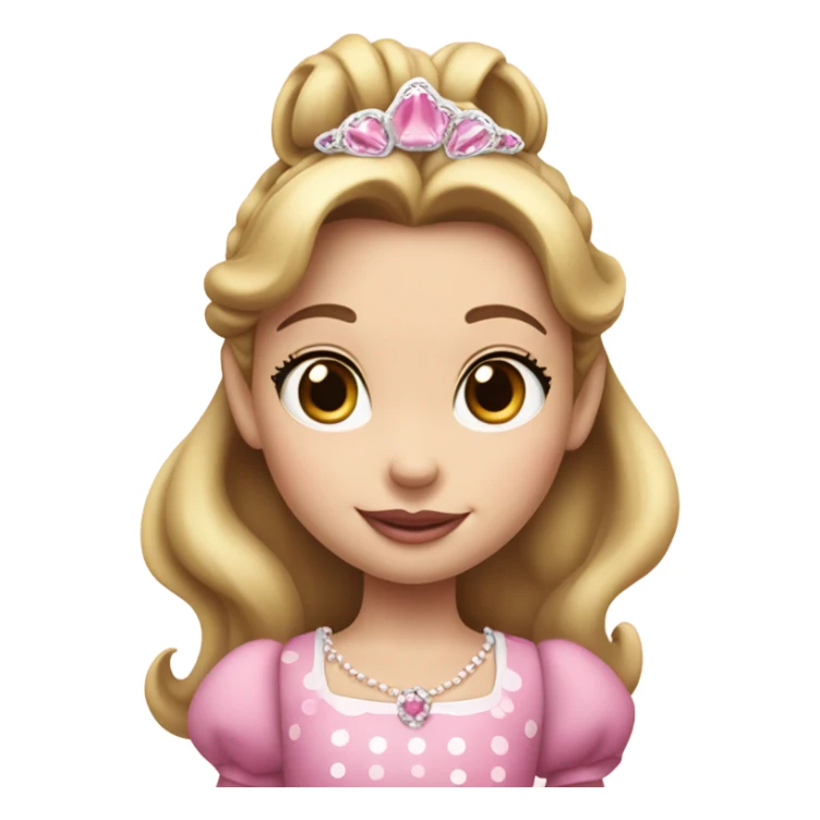 Minnie Mouse white girl princess sticker