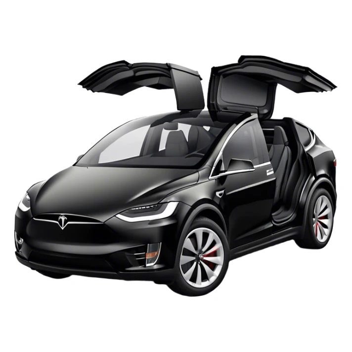 Tesla Model X - Tesla (Model Year: 2022) (Iconic colour: Black) sticker