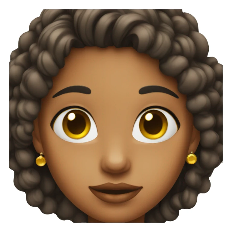 girl with earrings sticker