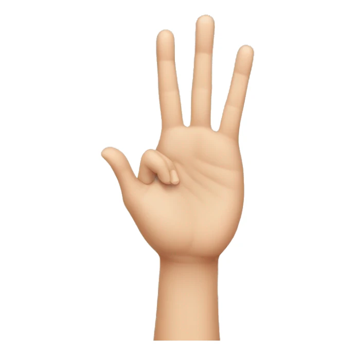 Hand love signal  sticker