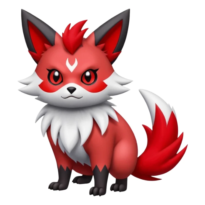 Zorua-Zangoose-Litten-hybrid-creature sticker