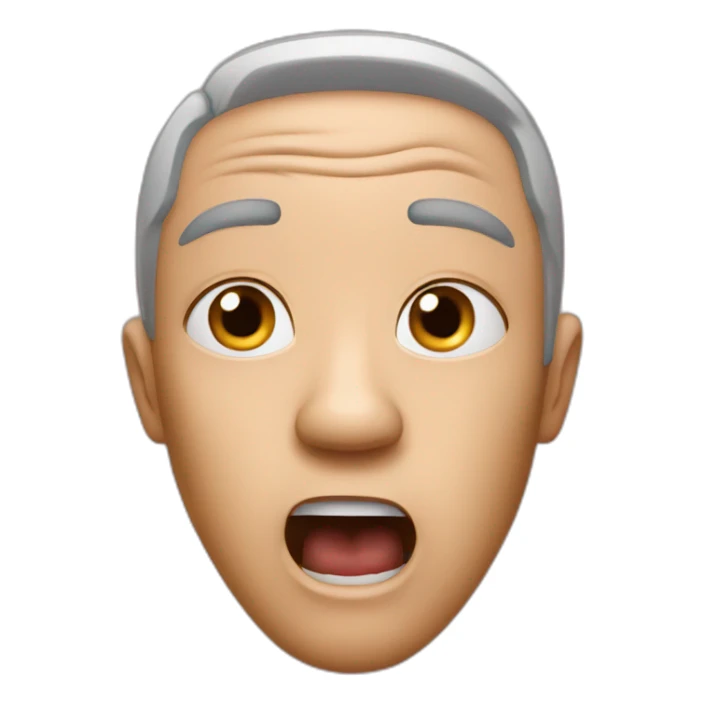 shock expression sticker