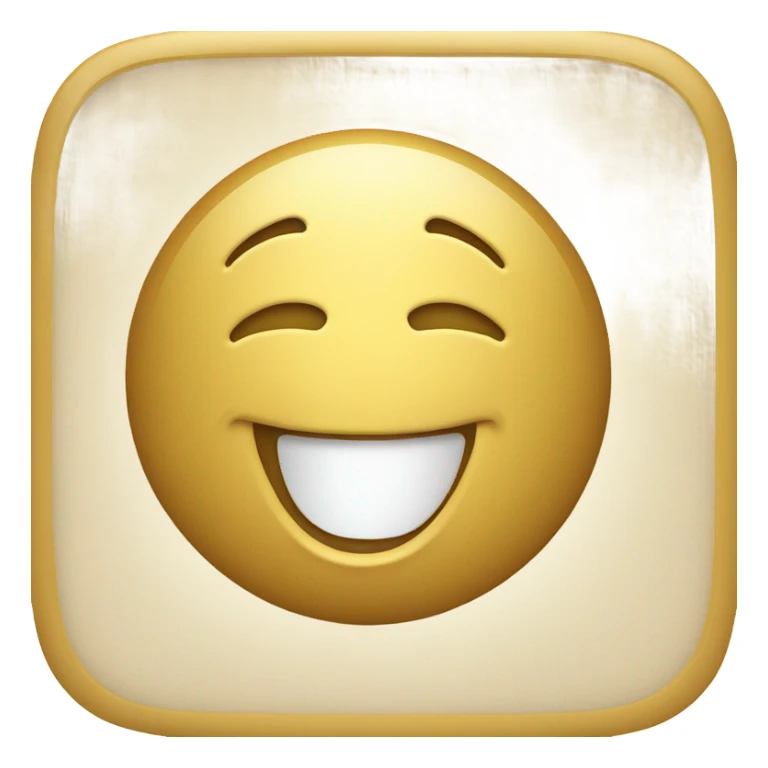 Golden speaking emoji sticker