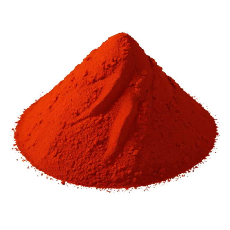 powder of red chili sticker