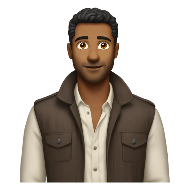 Actor surya in fairer skin tone sticker