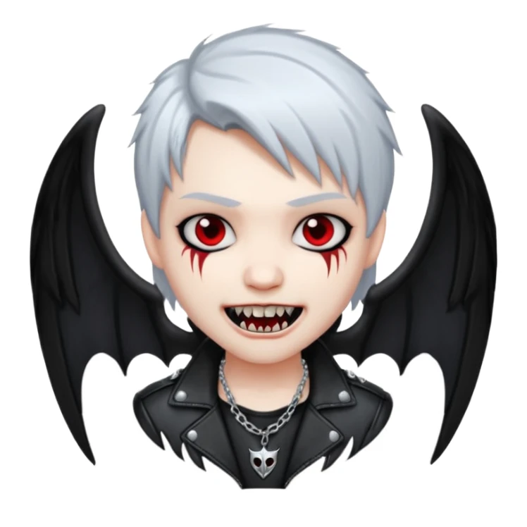 swagged out emo angel drain gang vampire sticker