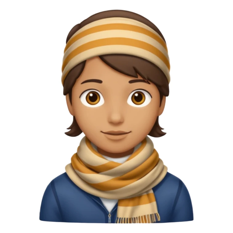 Characters with striped Scarf sticker