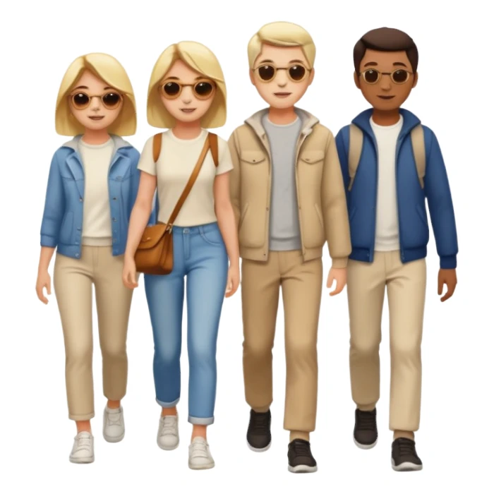 a Footpath on a park and people are walking  sticker