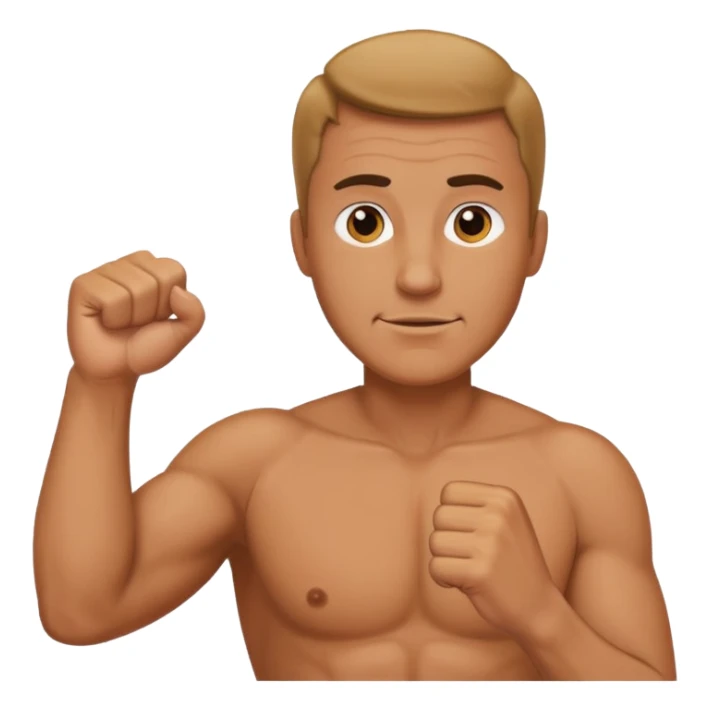 papa con puño ariba de like sticker