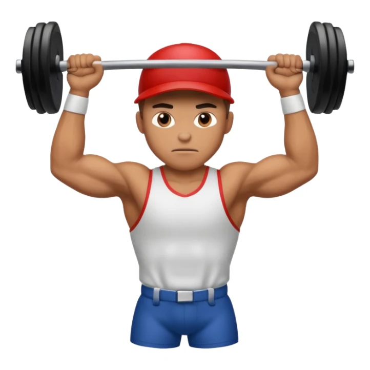 beisbolista haciendo pesas sticker