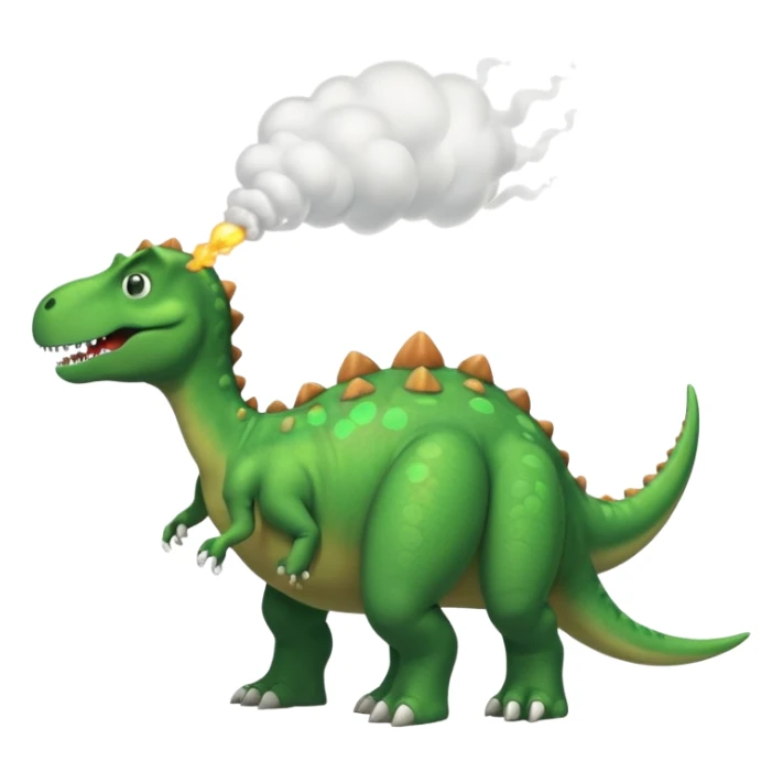 Dinosaur farting from his butt sticker