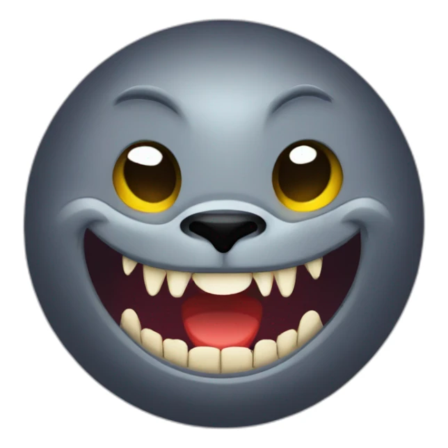 seal-in-vampire-custume-and-fangs-upper-body sticker