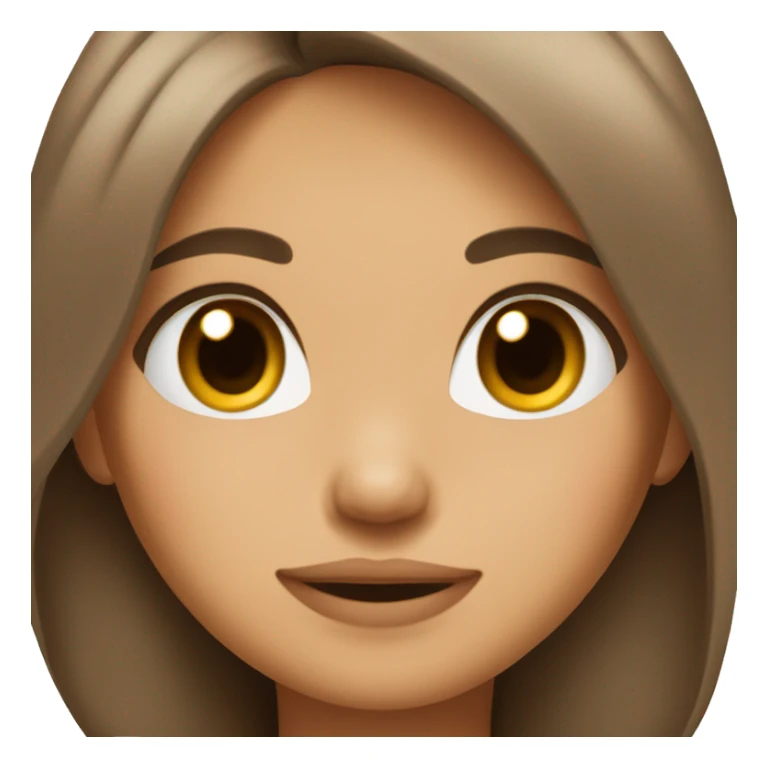 blushing tan girl with dark brown hair blushing hard sticker