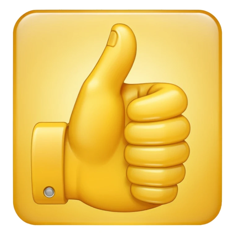 A thumbs up emoji sticker