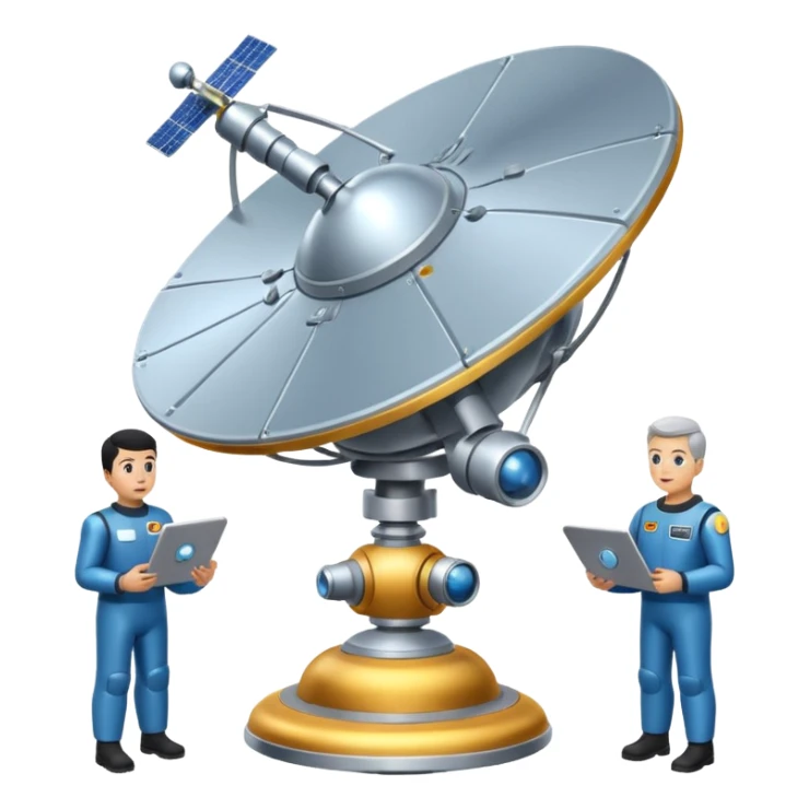 satellite qui observe plein d’unités sticker