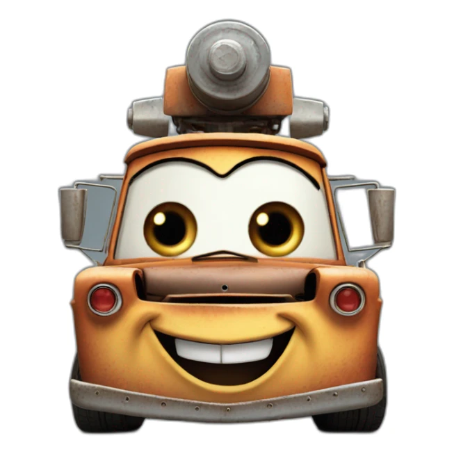 mater from cars movie sticker