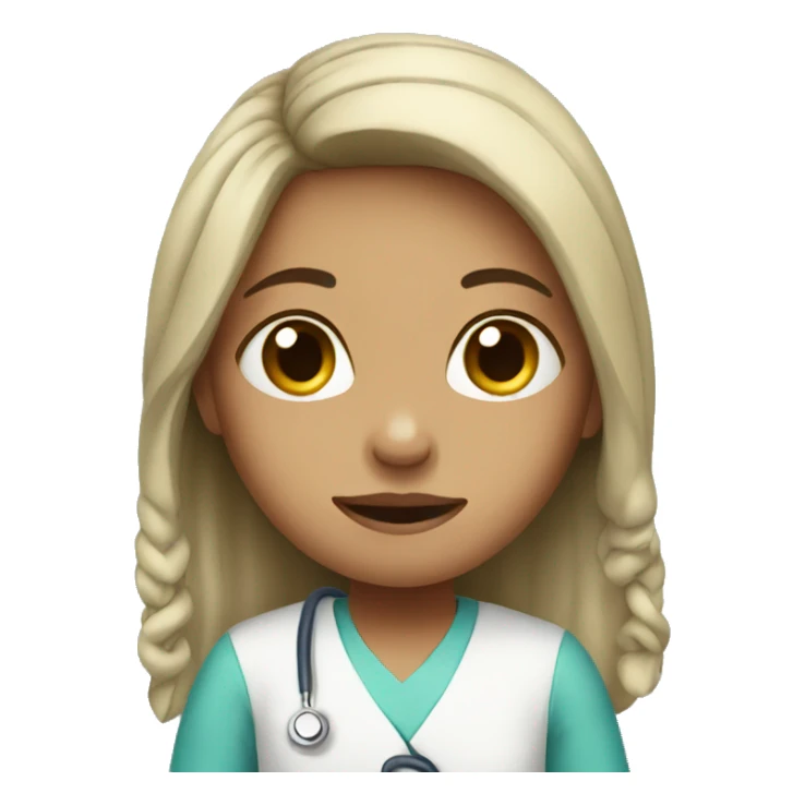 Girl in the hospital  sticker