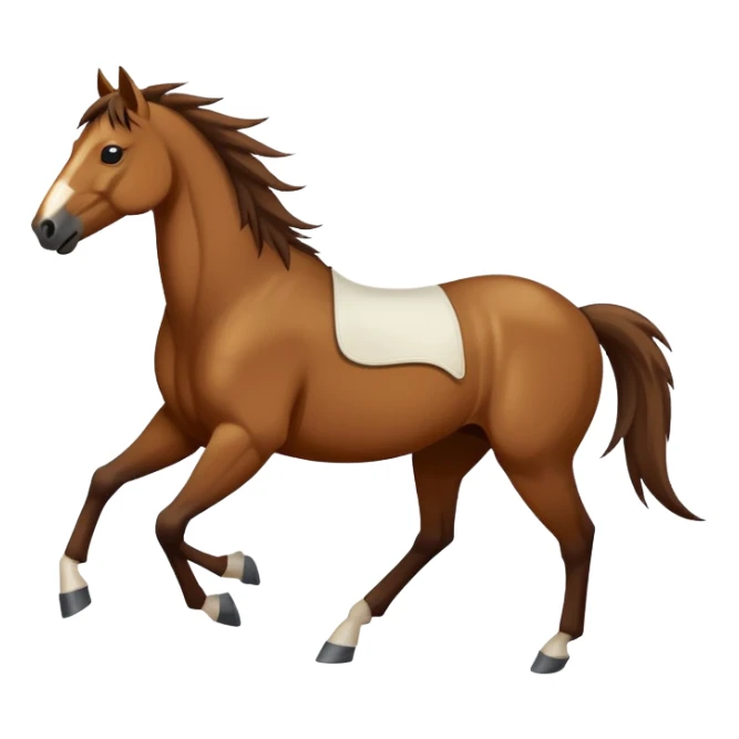 A wild mustang horse sticker