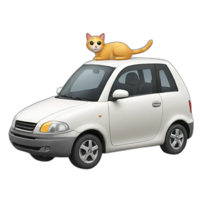 Cat car sticker