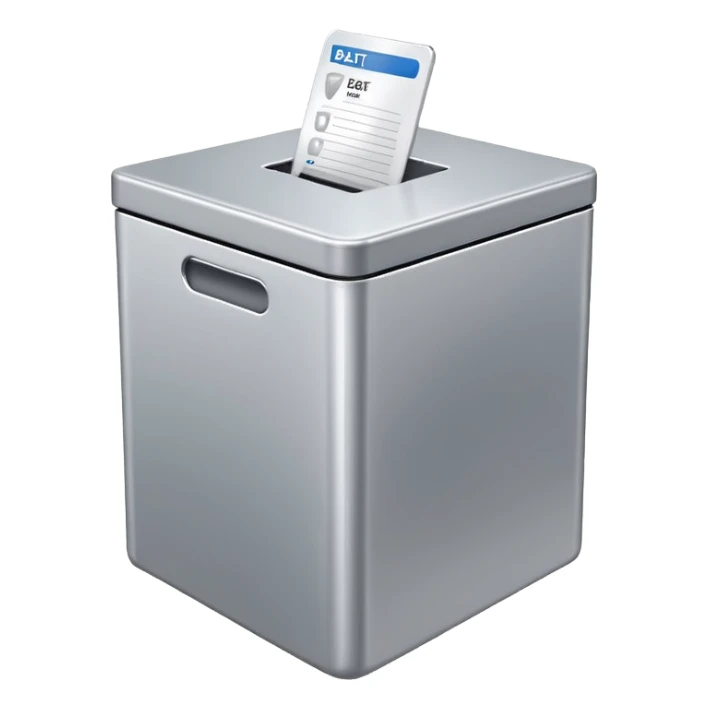 Caja de votos moderna  sticker