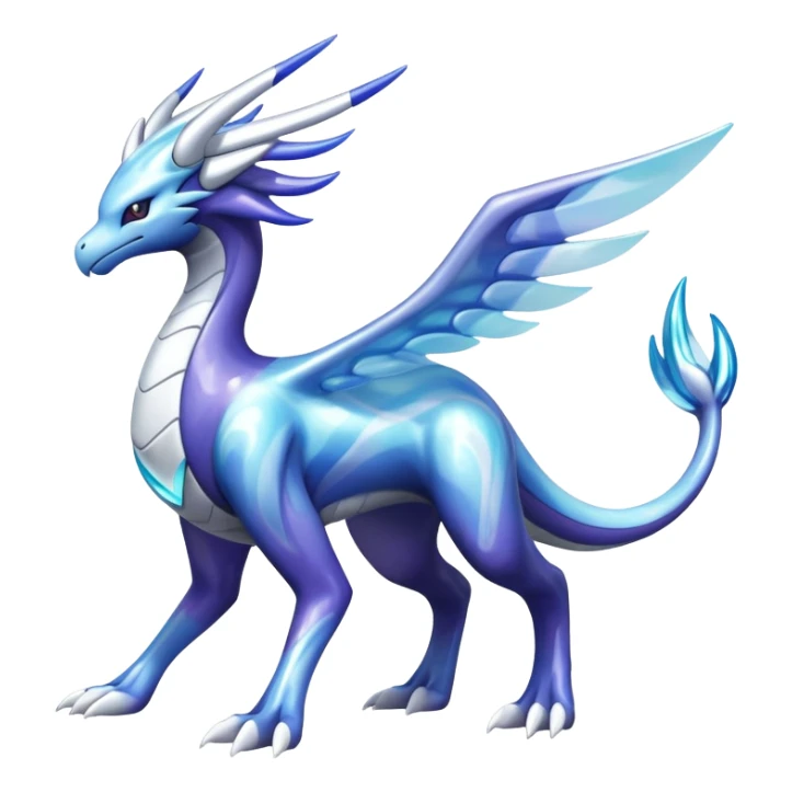 lugia-dialga-suicune-hybrid, marbled glass markings, full body sticker