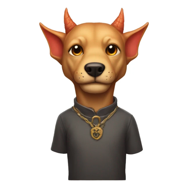 Man with a dog head and a dragon body sticker