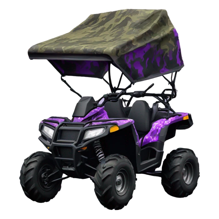 Polaris Purple camouflage buggy atv sticker