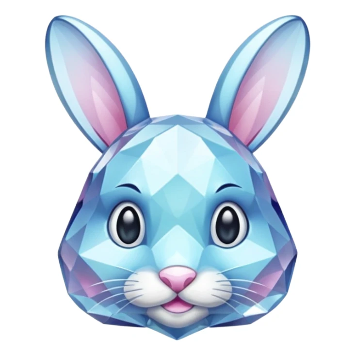 crystal bunny sticker