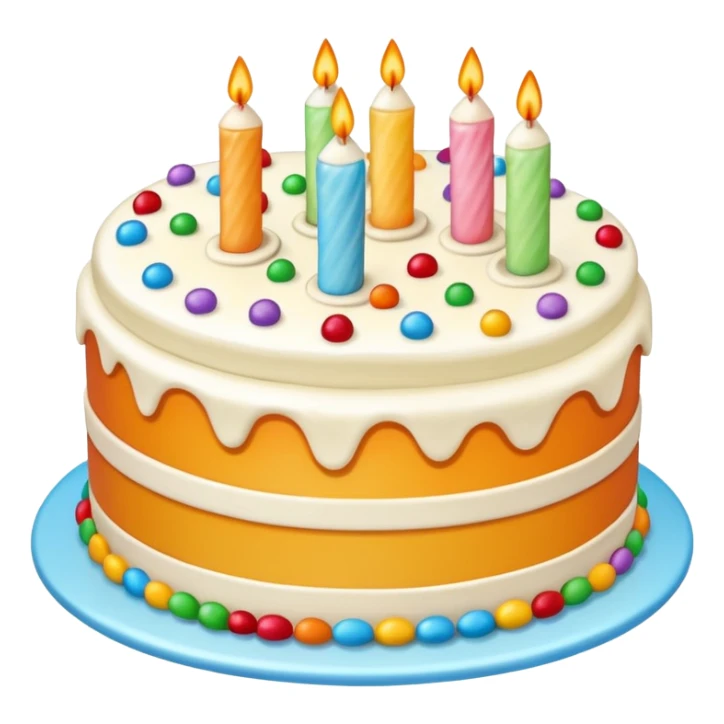 cake flipped 180 degrees sticker