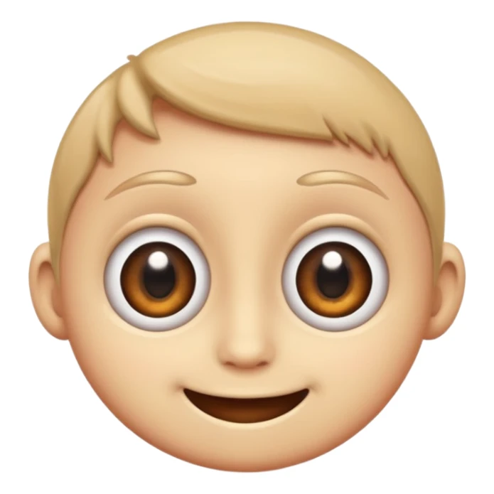 The 😬 emoji with the 😁 eyes please sticker