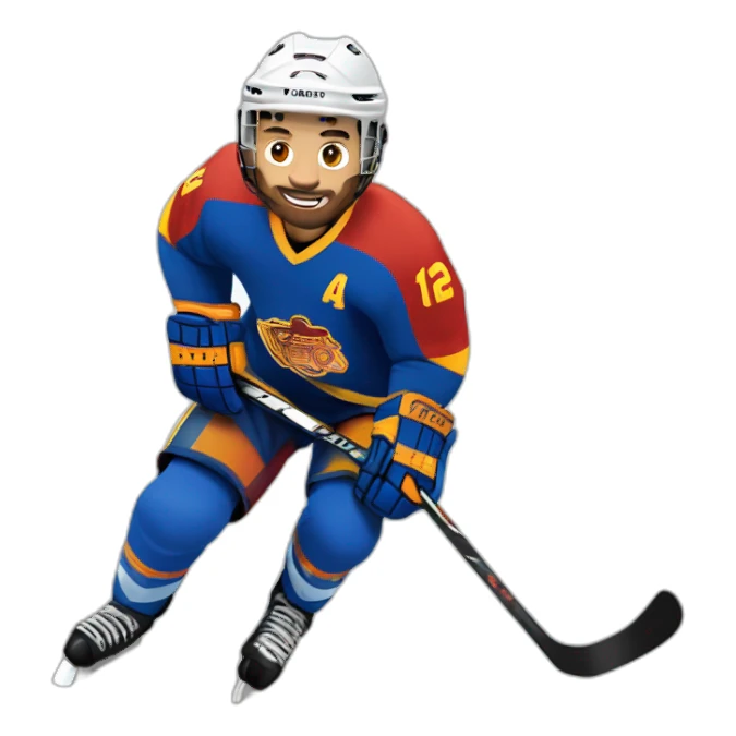 Jugador hockey español sticker
