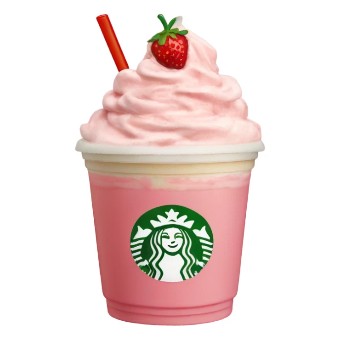 Strawberry cream Frappuccino  sticker