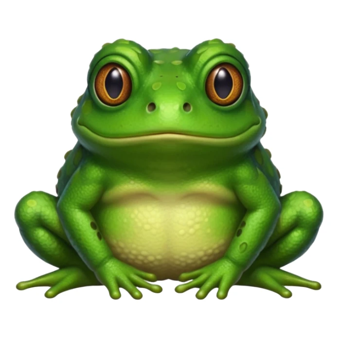 Bufo frog shy sticker