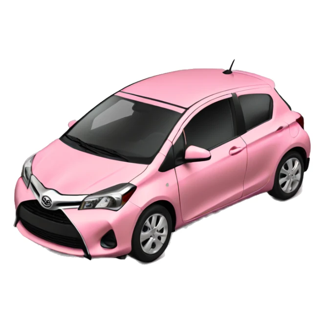 Toyota yaris color rosa sticker