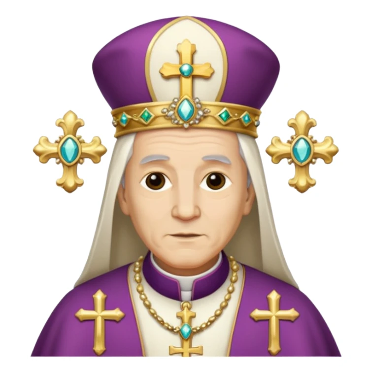Make me a archbishop mitre I want a catholic mitre  sticker