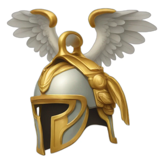 Hermes mythologic god with helmet wings sticker