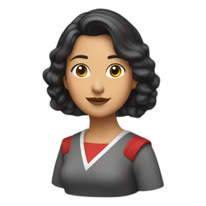 Thayri Galicia mujer speaker morena sticker