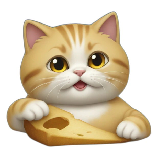 Un chat en pleine possession du crâne de la reine sticker