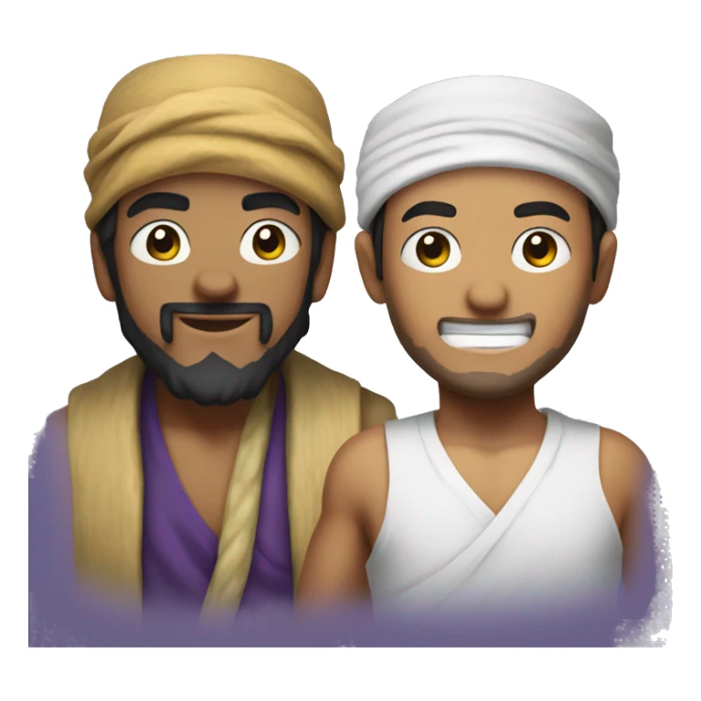 Human that looks like sinbad and luffy put together sticker
