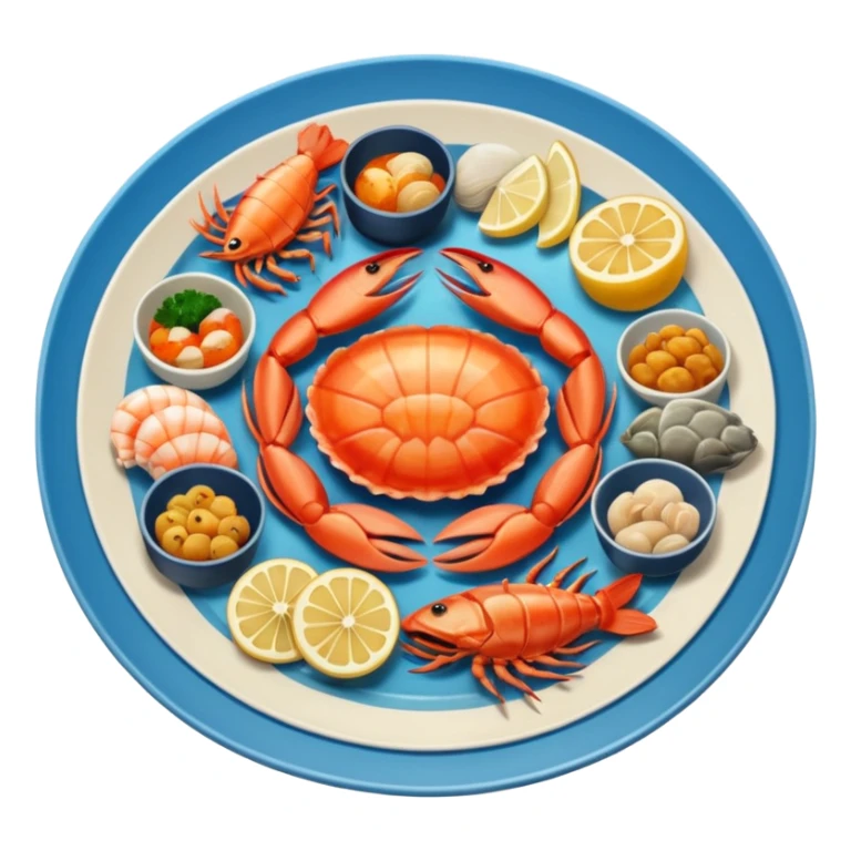 Sea food sticker