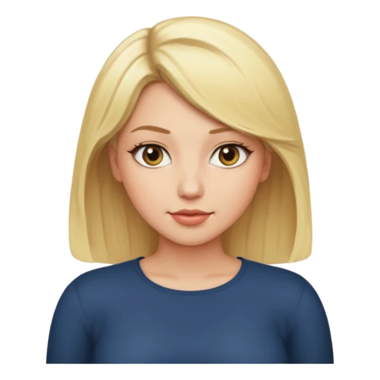 Blonde hair naked with big butt sticker