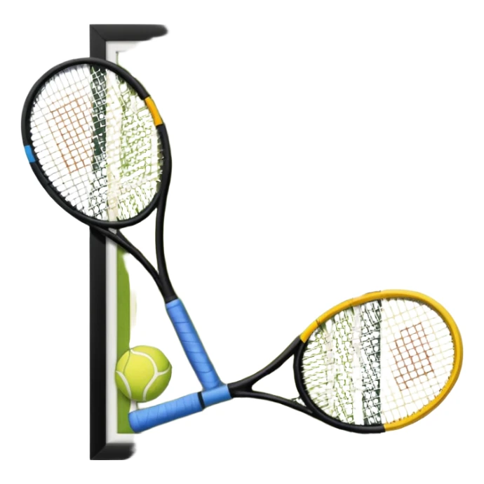 el polideportivo, agrega unas raquetas de tenis sticker