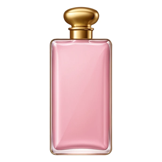 A light pink chocolate bar shaped perfume bottle   sticker