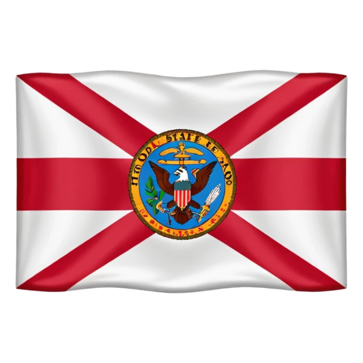 Creat an emoji of the state flag of Florida sticker