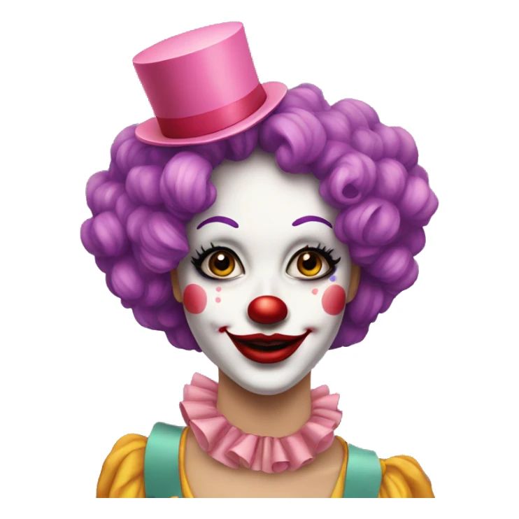 coquette clown sticker