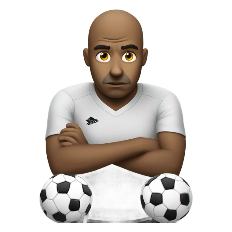 light skin sad soccer fan looking at his bets lose sticker