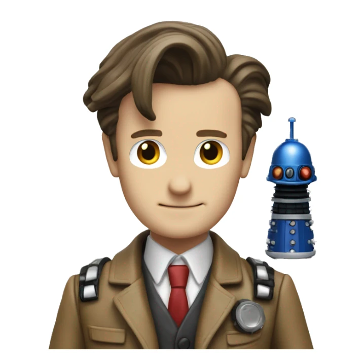 The 11th doctor with his Sonic screwdiver sticker